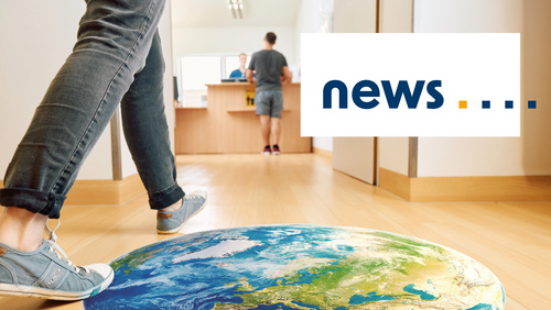 Ein Bild mit Weltkugel und dem Schriftzug "News"
